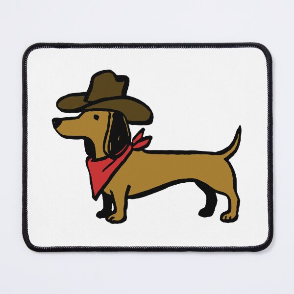 Item preview, Cute Dachshund Cowboy Vector Illustration designed and sold by estercarymarc11.