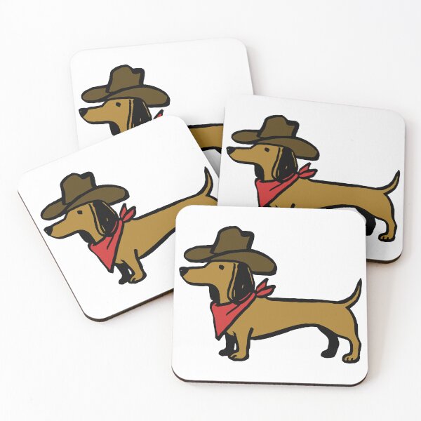 Item preview, Cute Dachshund Cowboy Vector Illustration designed and sold by estercarymarc11.