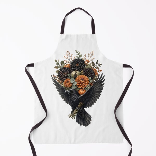 Item preview, Raven With Dark Floral Bouquet Halloween designed and sold by Sovereign Supply Co..