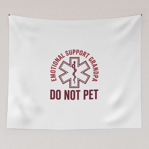 Item preview, Emotional Support Grandpa Do Not Pet Funny EMT Paramedic Medical T-Shirt designed and sold by StickerNestYou.