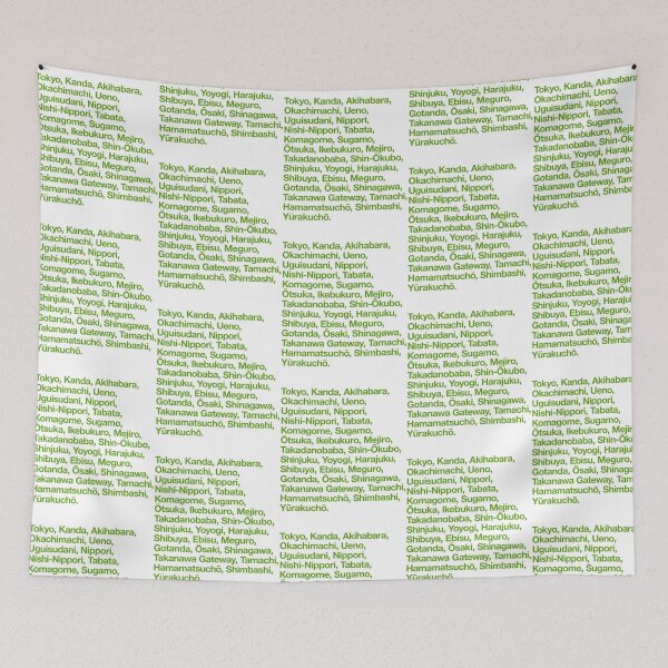 Item preview, Yamanote Line Train Stations designed and sold by oboskbo.