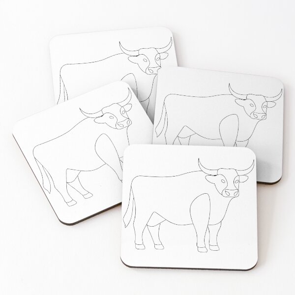 Item preview, Highland Cow Friendly 1 Line Art Gift designed and sold by OneLine Studio.
