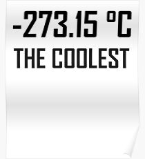 -273,15 Grad Celsius: Der coolste- Lustige Thermodynamik-Witz Poster