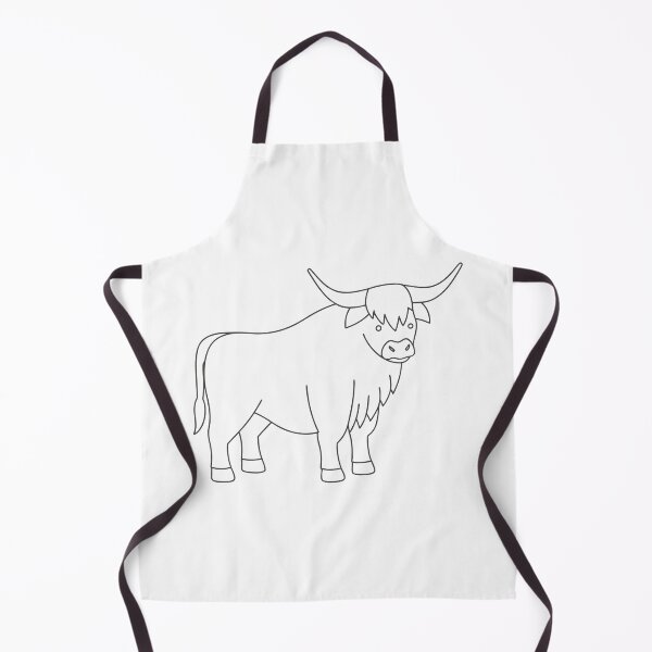 Item preview, Highland Cow Friendly 2 Line Art Gift designed and sold by OneLine Studio.