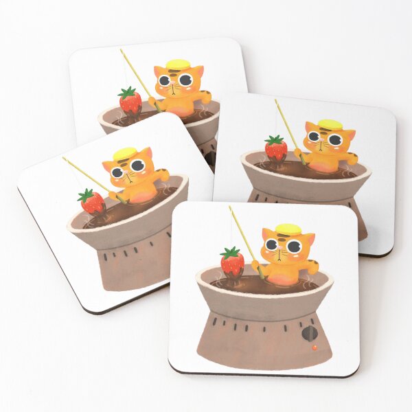 Item preview, Chocolate Sauna Cute Funny Orange Cat Hot Cocoa Design designed and sold by InOtterNew.