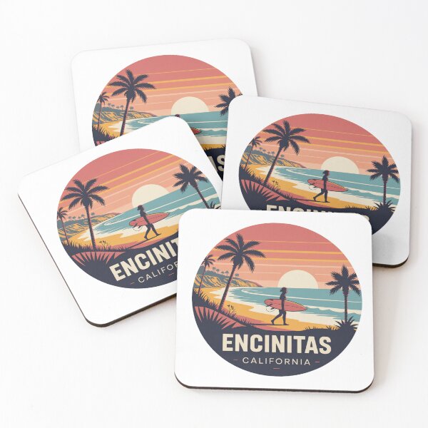 Item preview, Encinitas California: Surfer Sunset designed and sold by CircinusStore.