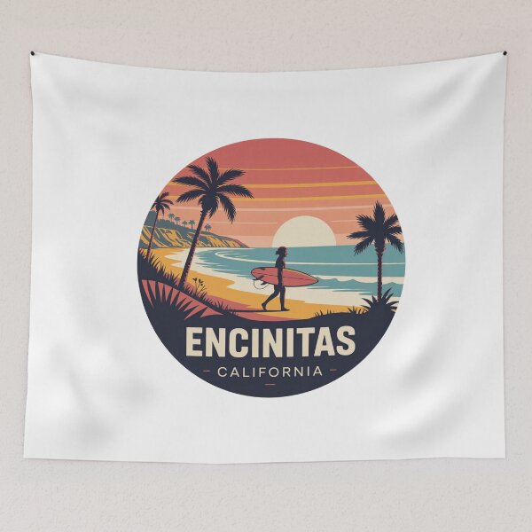 Item preview, Encinitas California: Surfer Sunset designed and sold by CircinusStore.