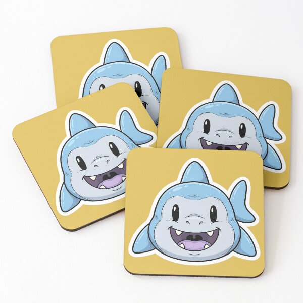 Item preview, Zombie Shark Cartoon Sticker | Funny Undead Shark Face | Creepy Cute Monster Ocean Art | Horror Halloween Die Cut Sticker designed and sold by Bhaskar Digital Art.