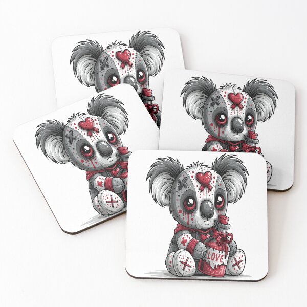 Item preview, Koala Love Potion Heart Ribbon Design designed and sold by RichardRags.