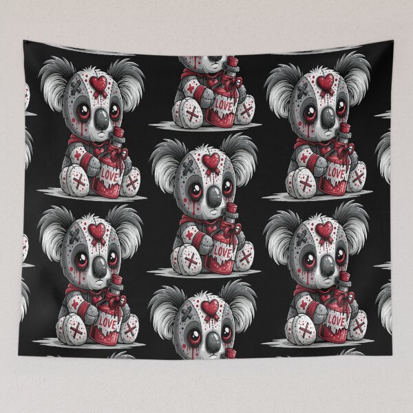 Item preview, Koala Love Potion Heart Ribbon Design designed and sold by RichardRags.