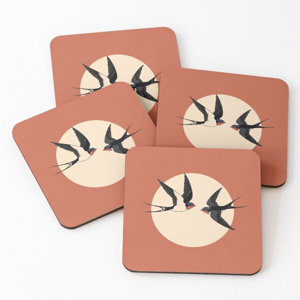 Item preview, Swallows at Sunset  designed and sold by TheDenimArt.