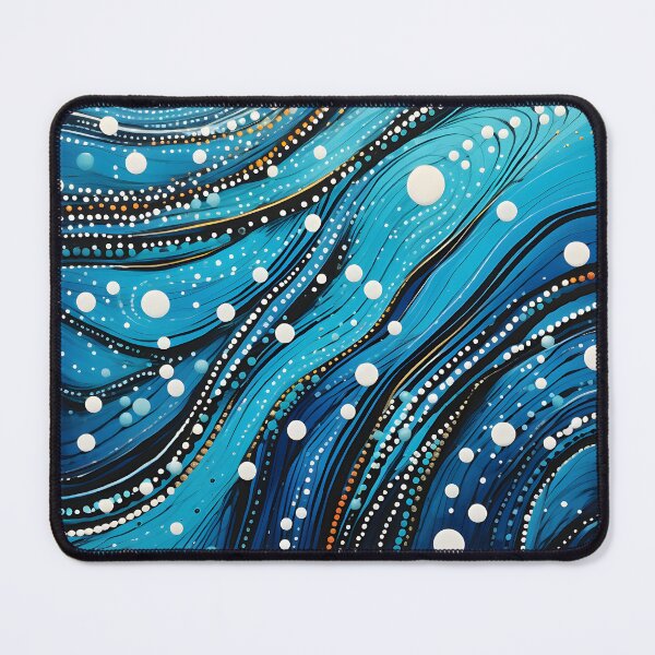Item preview, Aboriginal Inspired Dot Art - Local Water Waves designed and sold by GrinGalore.