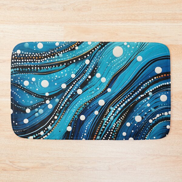 Item preview, Aboriginal Inspired Dot Art - Local Water Waves designed and sold by GrinGalore.