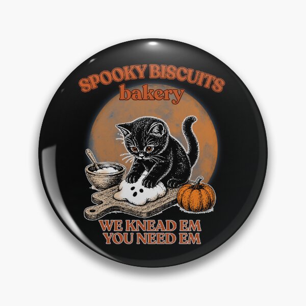 Item preview, Spooky Halloween - Kitty Biscuits We Knead Em You Need Em designed and sold by NqtshrtDesigns.