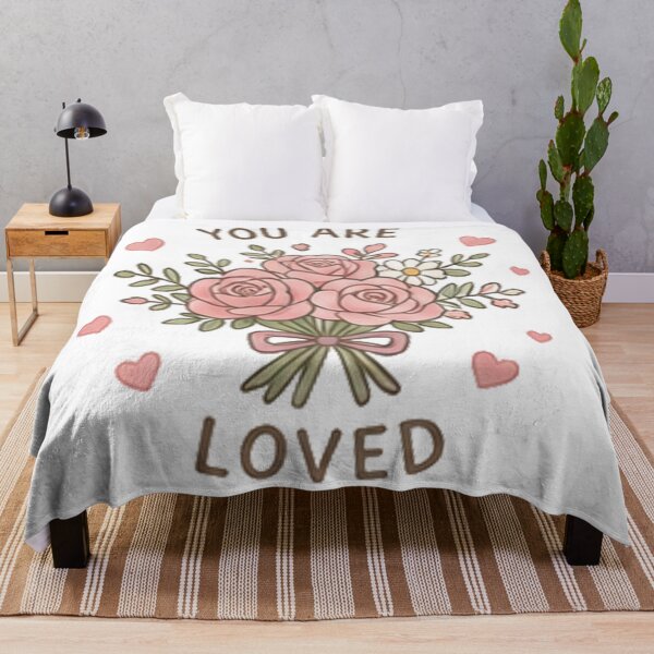 Item preview, You Are Loved Floral Bouquet Self Love Affirmation Aesthetic designed and sold by Rehnair.