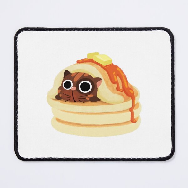 Item preview, Pancake Blanket Cute Kawaii Sleepy Cat Dessert designed and sold by InOtterNew.