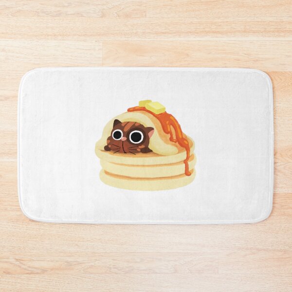 Item preview, Pancake Blanket Cute Kawaii Sleepy Cat Dessert designed and sold by InOtterNew.