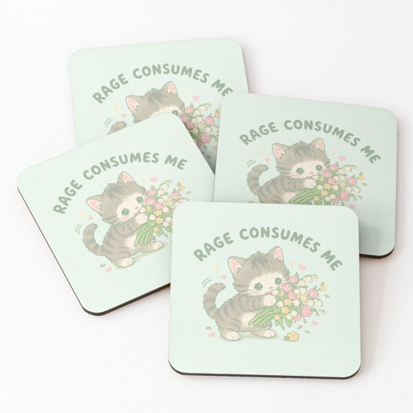 Item preview, Funny Office Worker Angry Kitten Illustration designed and sold by bosamji.