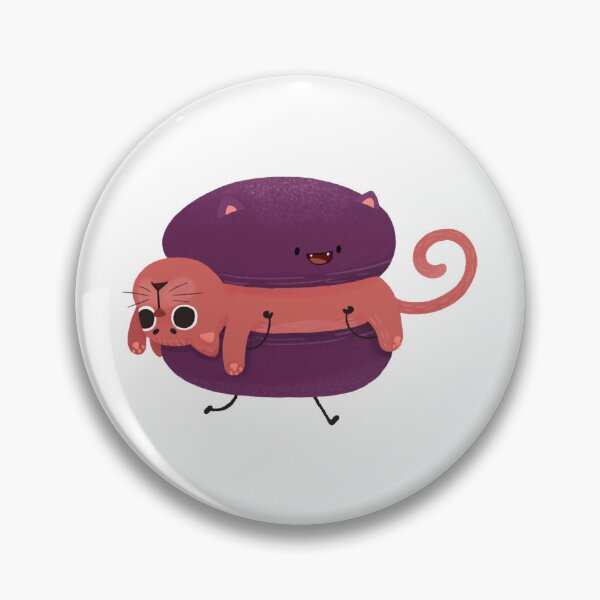 Item preview, Macaroon To The Rescue Cute Kawaii Dessert Cat Graphic designed and sold by InOtterNew.