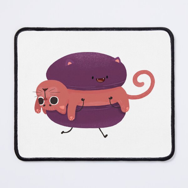 Item preview, Macaroon To The Rescue Cute Kawaii Dessert Cat Graphic designed and sold by InOtterNew.