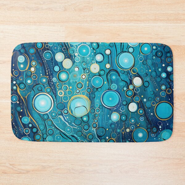 Item preview, Aboriginal Inspired Dot Art - Ocean Turquoise Bubbles designed and sold by GrinGalore.