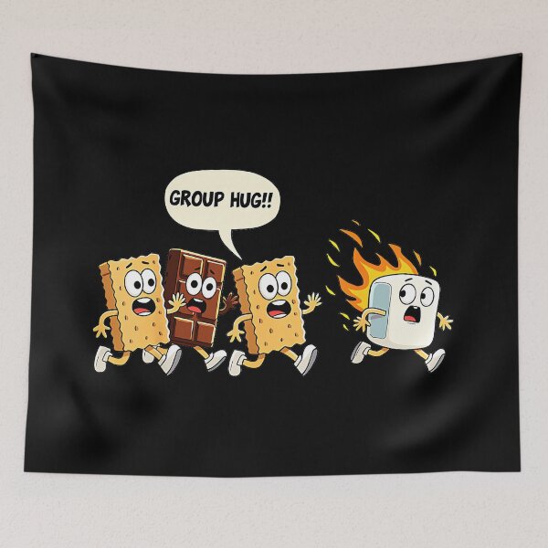Item preview, Group Hug!! Funny S'mores Camping Campfire Humor designed and sold by Hugosploosh.