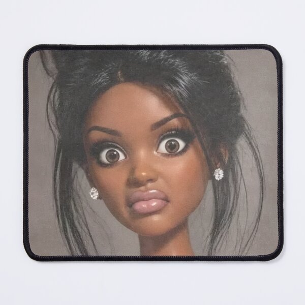 Item preview, Funny Shocked Doll Face Wide Eyes Disgusted Meme designed and sold by Devilians92.