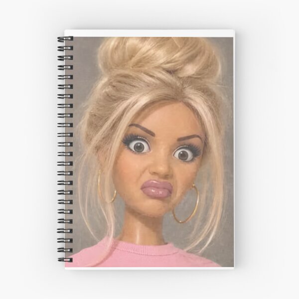 Item preview, Funny Shocked Doll Face Messy Bun Gold Hoops Meme designed and sold by Devilians92.