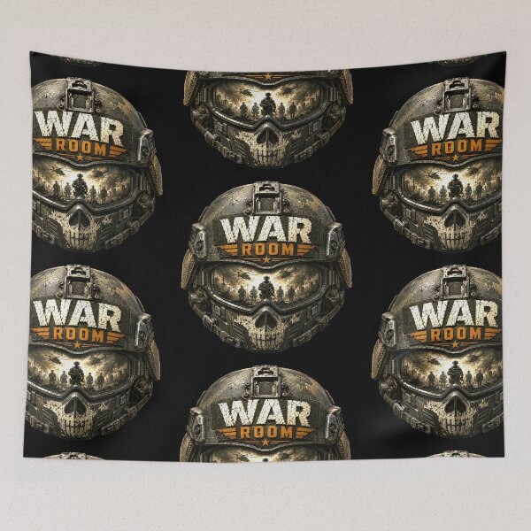 Item preview, War Room Skull Tactical Helmet Military Strategy Graphic designed and sold by Abidel.