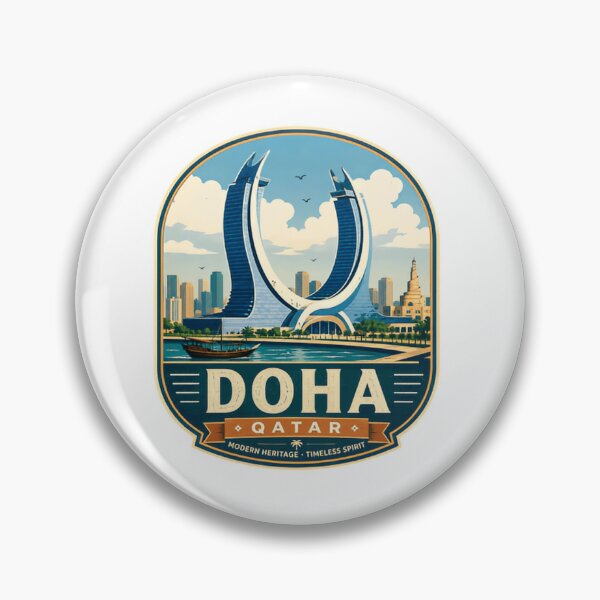 Item preview, Doha Qatar Modern Heritage Timeless Spirit Traveler Destination Souvenir designed and sold by Simsimah26Parks.