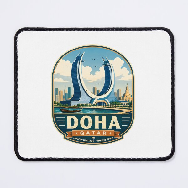 Item preview, Doha Qatar Modern Heritage Timeless Spirit Traveler Destination Souvenir designed and sold by Simsimah26Parks.