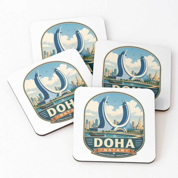 Item preview, Doha Qatar Modern Heritage Timeless Spirit Traveler Destination Souvenir designed and sold by Simsimah26Parks.