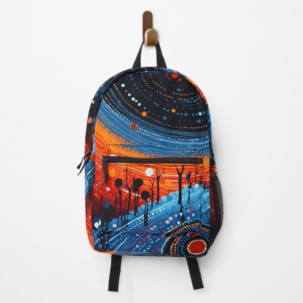 Item preview, Aboriginal Inspired Dot Art - Celestial Sunset Landscape designed and sold by GrinGalore.