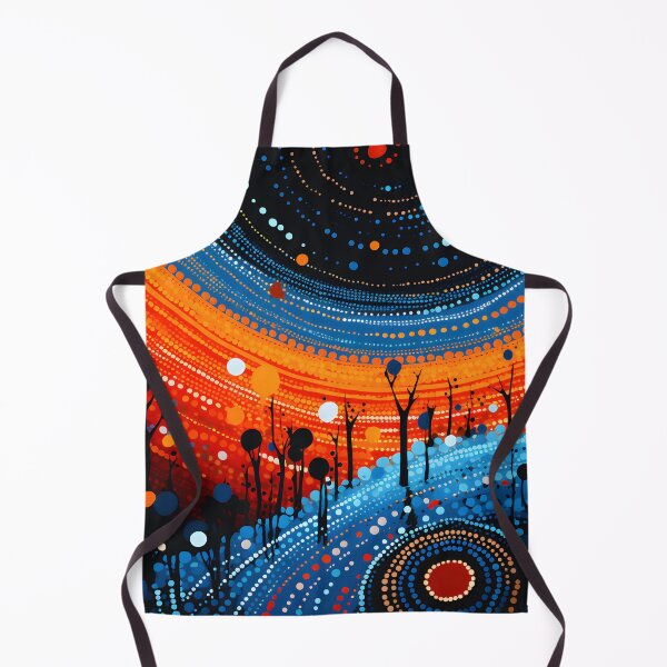 Item preview, Aboriginal Inspired Dot Art - Celestial Sunset Landscape designed and sold by GrinGalore.