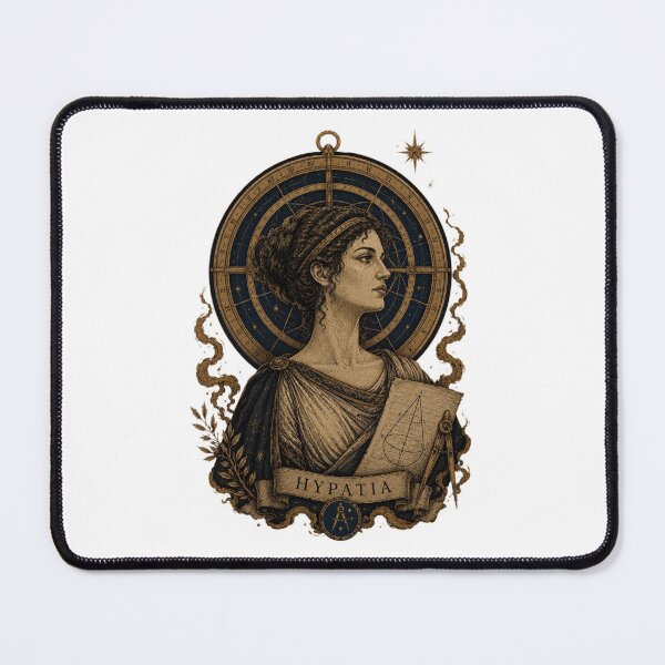 Item preview, Hypatia of Alexandria - Astronomer Emblem Portrait designed and sold by Qorvun.