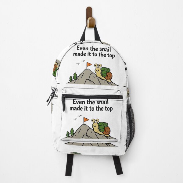 Item preview, Even the Snail Made It to the Top – Minimalist Hiking Humor Design designed and sold by GabeMountainArt.