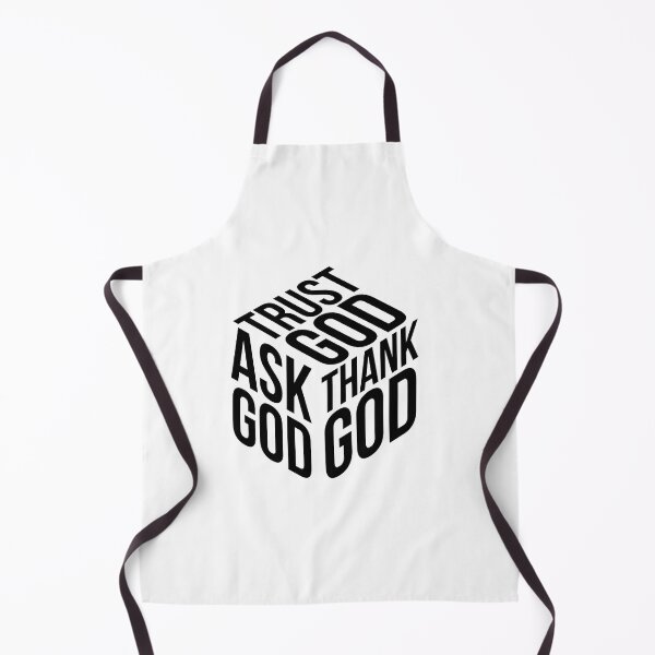 Item preview, Trust God. Ask God. Thank God – Christian Faith Typography T-Shirt Design designed and sold by CrossCrafted.