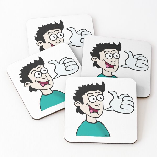 Item preview, Cool Thumbs Up Guy Sticker | Funny Compliment & Positivity Hand Gesture Cartoon designed and sold by MyxaART.