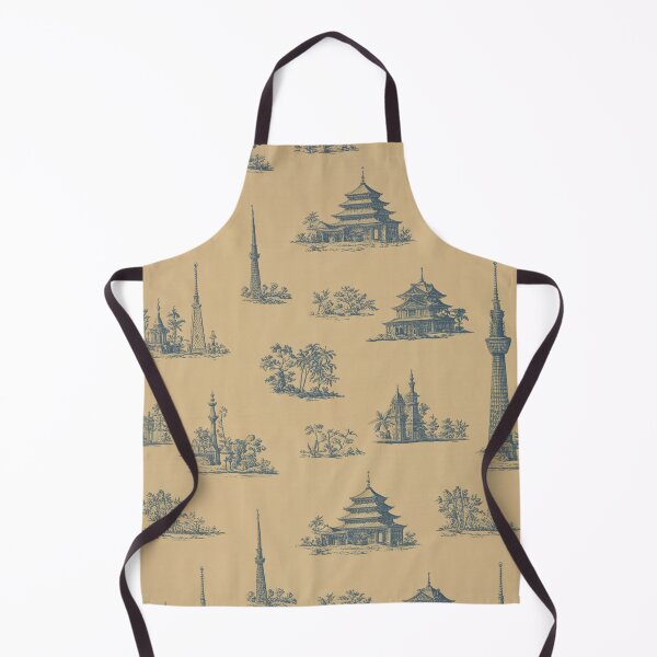 Item preview, Toile de Jouy - Tokyo - A Modern Interpretation Using AI designed and sold by SorryFrog.