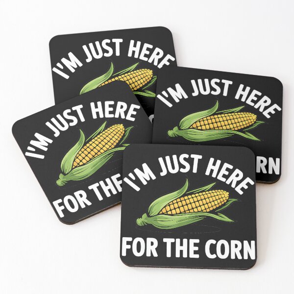 Item preview, I'm Just Here For The Corn Food Lover Eating Humor Saying designed and sold by Hugosploosh.