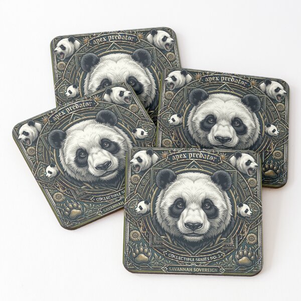 Item preview, Intricate Art Nouveau Panda Design  designed and sold by unboxedbyJuls.