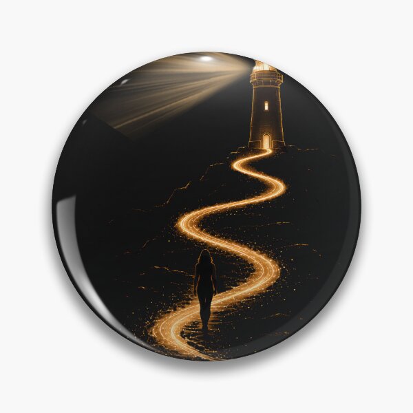 Item preview, Light the Path | Lighthouse Minimalist Inspirational T-Shirt designed and sold by CalmMandala.