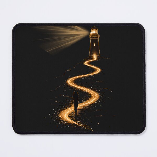 Item preview, Light the Path | Lighthouse Minimalist Inspirational T-Shirt designed and sold by CalmMandala.