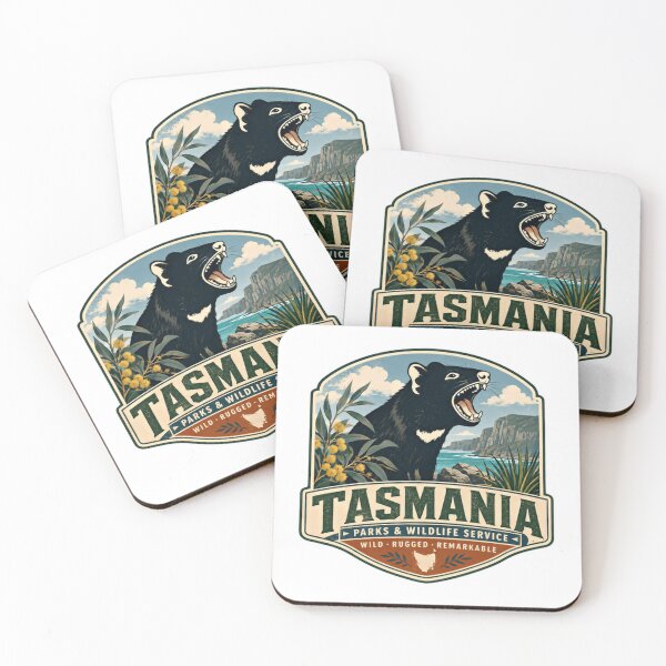 Item preview, Tasmania Parks & Wildlife Service Wild Rugged Remarkable Tasmanian Devil Australia Travel designed and sold by Simsimah26Parks.