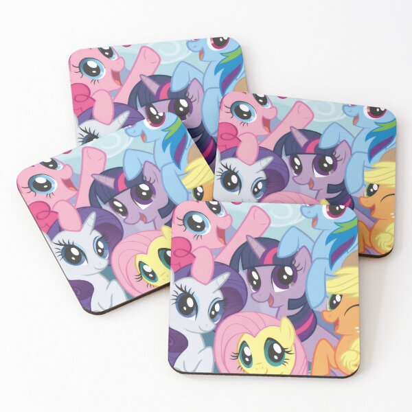 Item preview, Colorful Friendship Ponies Group - Magical Animated Cartoon Art designed and sold by Billy Morfo™.