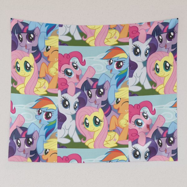 Item preview, Colorful Friendship Ponies Group - Magical Animated Cartoon Art designed and sold by Billy Morfo™.