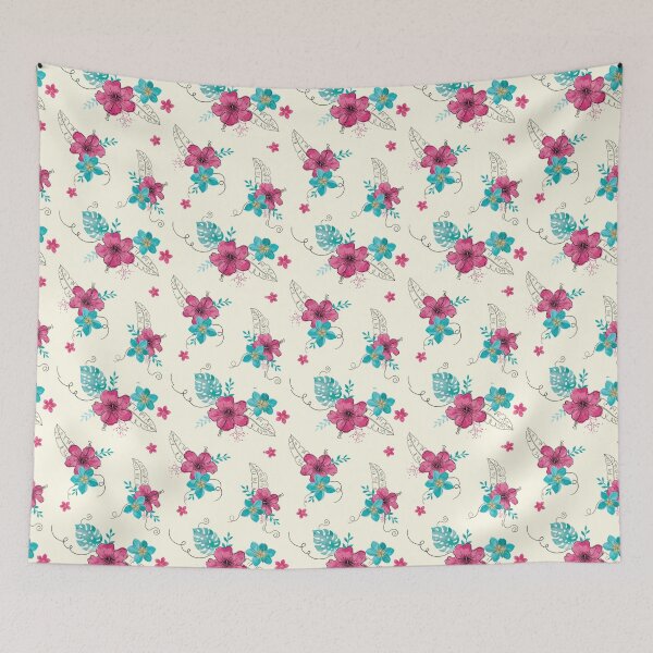 Item preview, Tropical Hibiscus Botanical Floral Pattern designed and sold by NuvoraNest.
