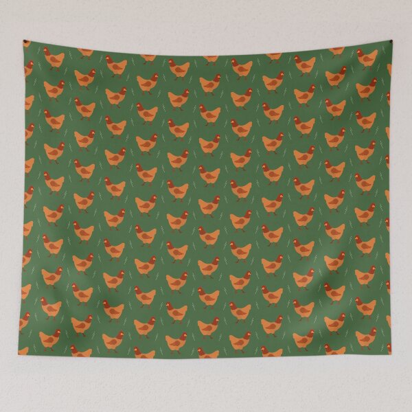 Item preview, Chickens on green designed and sold by reneesillus.