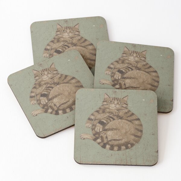 Item preview, Chonky Tabby Blocking the Whole Doorway Folk Art designed and sold by PictorialWhimsy.
