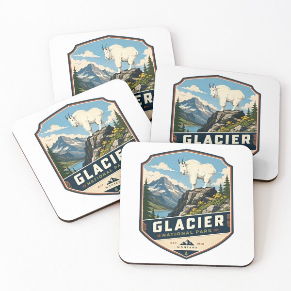Item preview, Glacier National Park Est. 1910 Montana Hiking Travel Outdoors Nature Wildlife Souvenir designed and sold by Simsimah26Parks.
